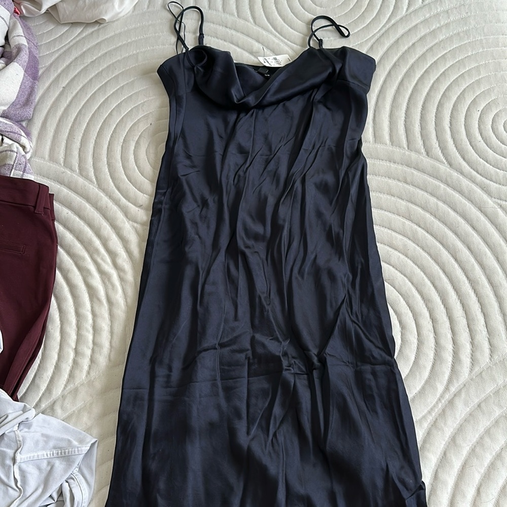 express midi cowl neck dress
